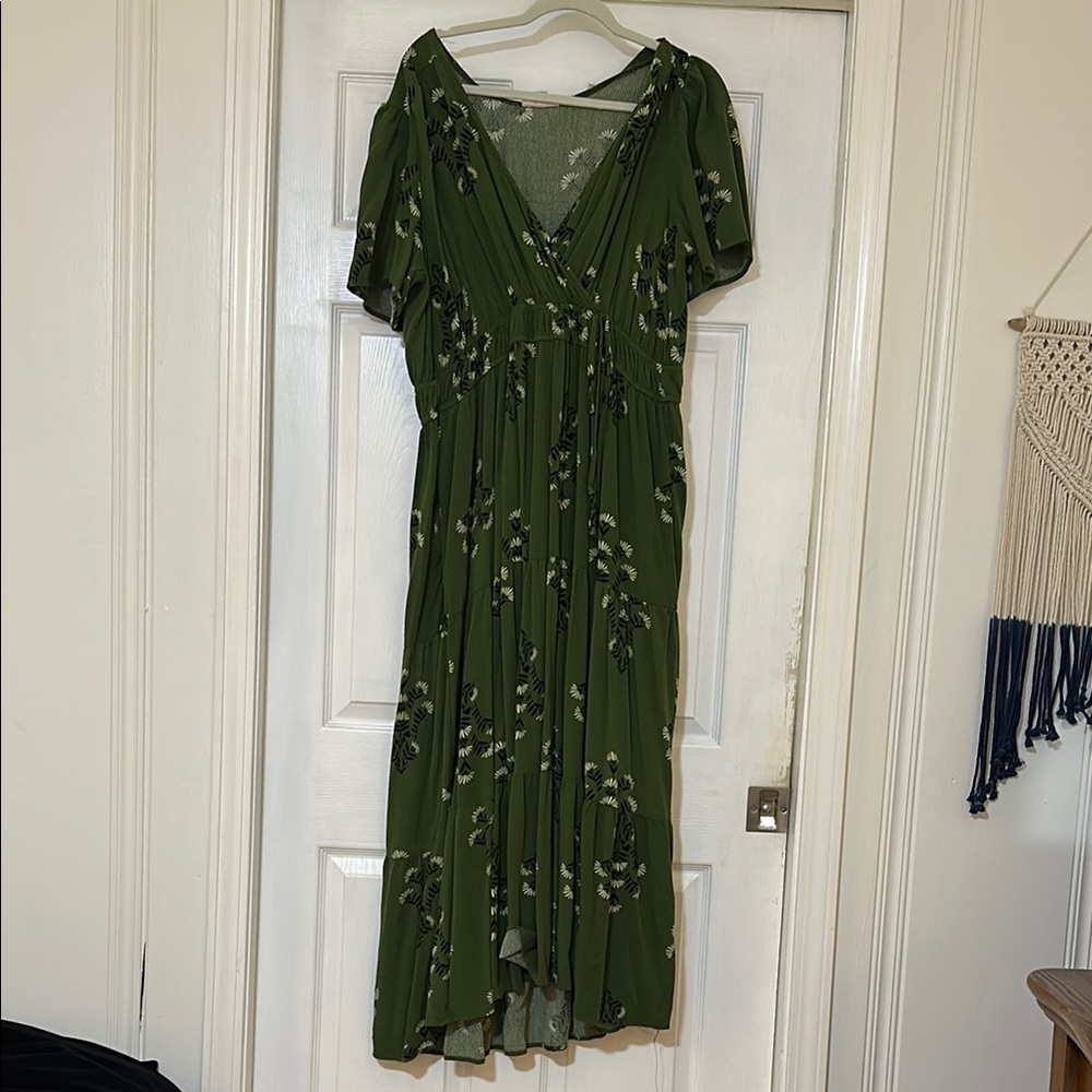 Knox Rose Green Floral Maxi